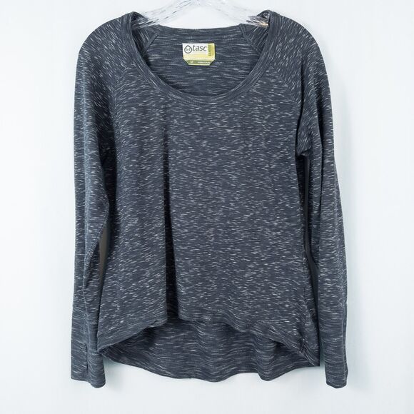 Tasc Performance Tops - Tasc Performance Bamboo Long Sleeve Activewear Baselayer Top Womens Medium Gray